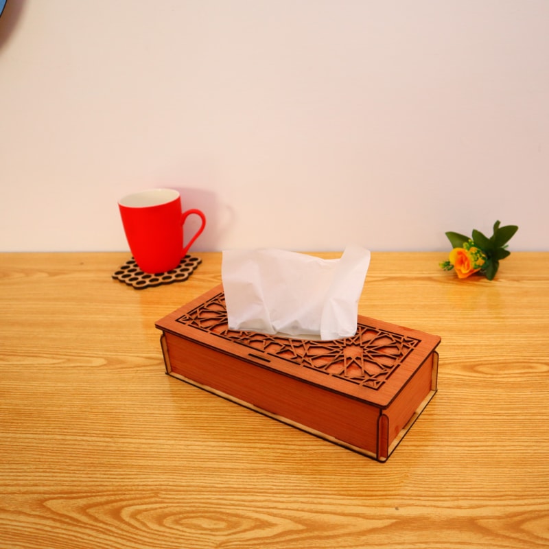 Premium Wooden Tissue Box – Handcrafted Decorative & Functional Holder