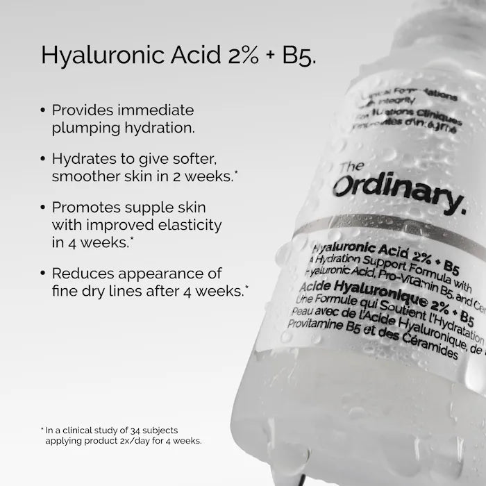 The Ordinary Hyaluronic Acid 2% + B5 – Hydrating Face Serum
