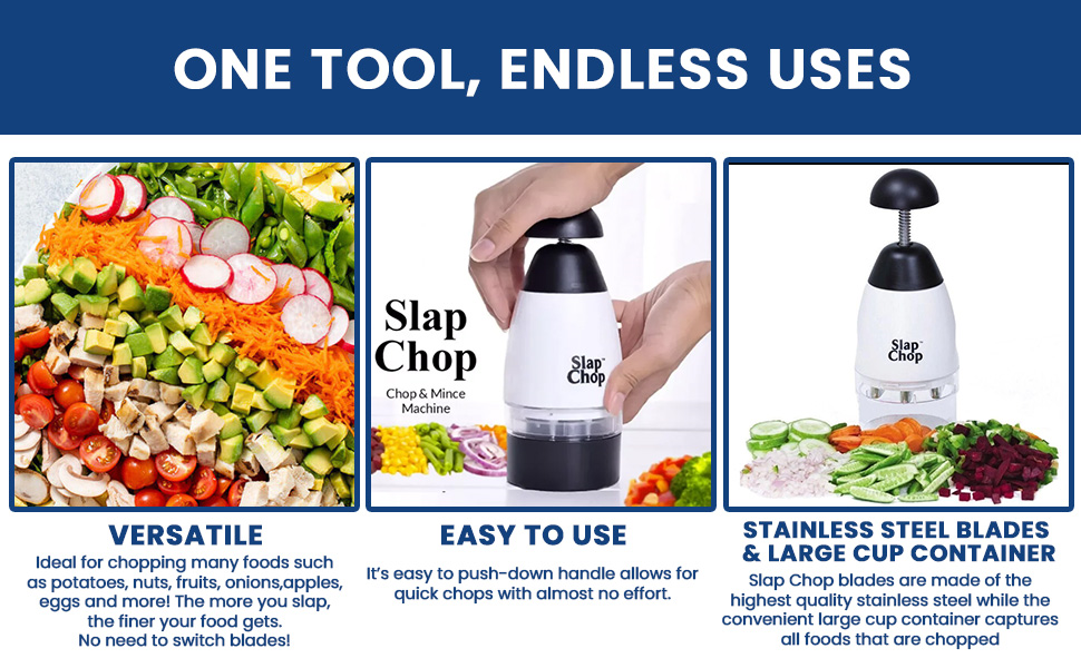 Slap Chopper – Quick & Mess-Free Vegetable Cutter