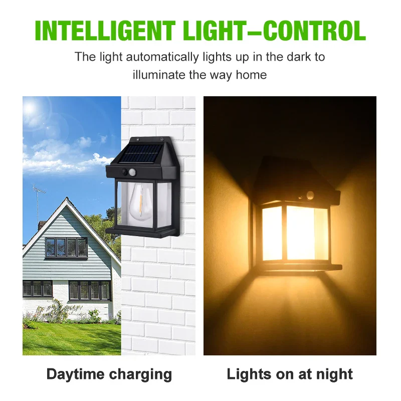 Solar Wall Lamp – Outdoor Solar Powered LED Light