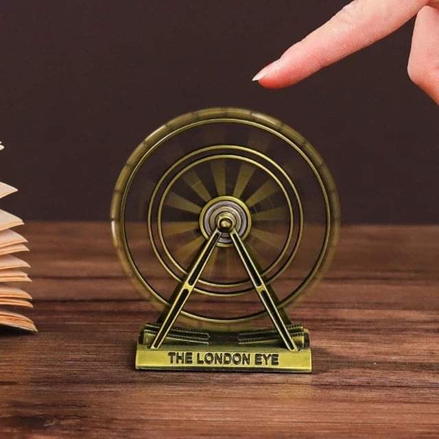 Creative Metallic London Eye – Premium Alloy Rotating Miniature Decor Ornament