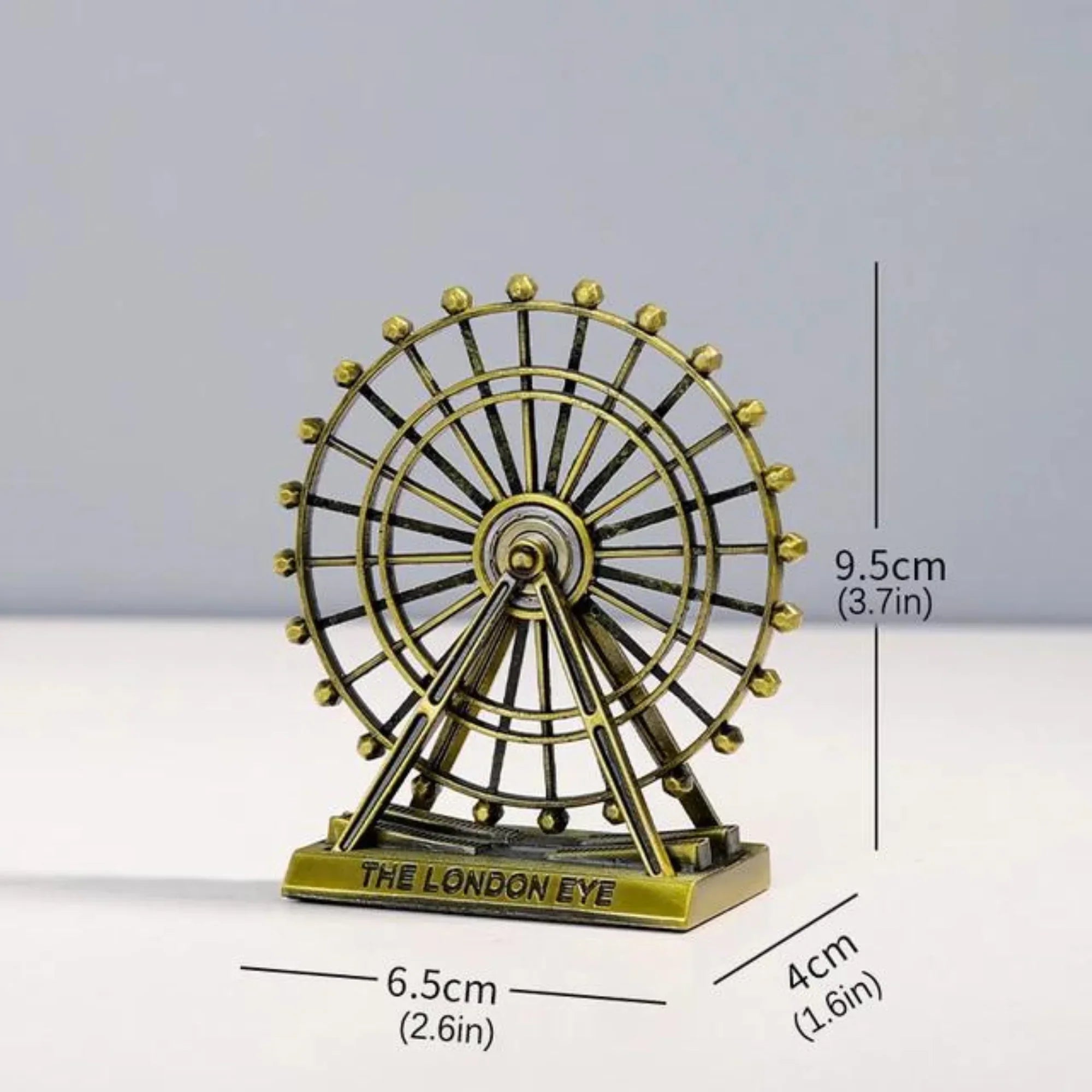 Creative Metallic London Eye – Premium Alloy Rotating Miniature Decor Ornament